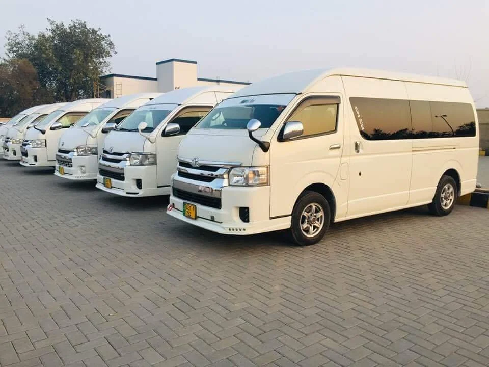 Toyota HiAce for rent in Islamabad.