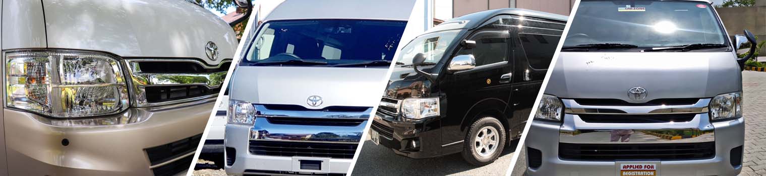 Renting a Toyota HiAce in Islamabad