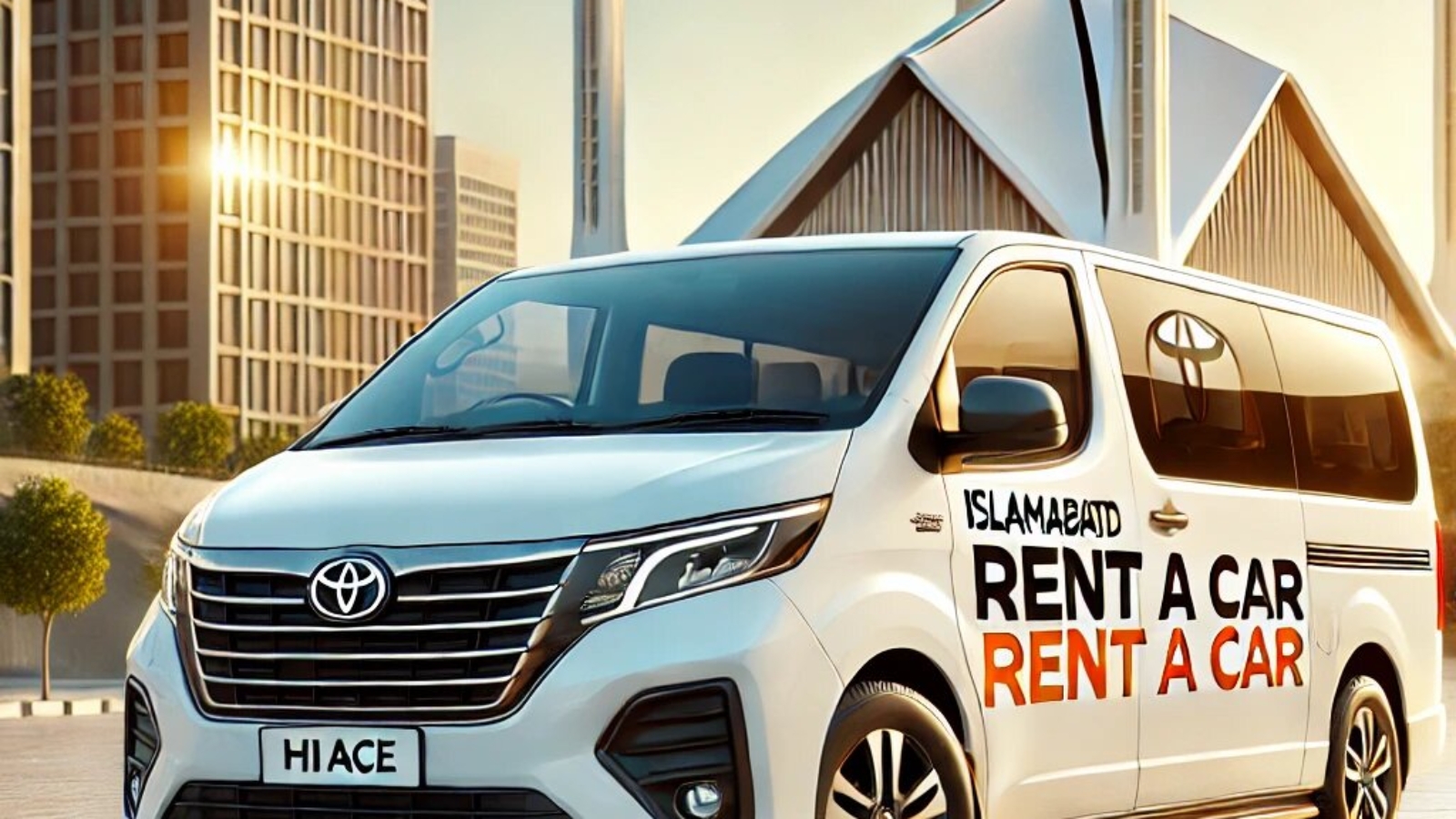 Toyota Hiace for rent in Islamabad