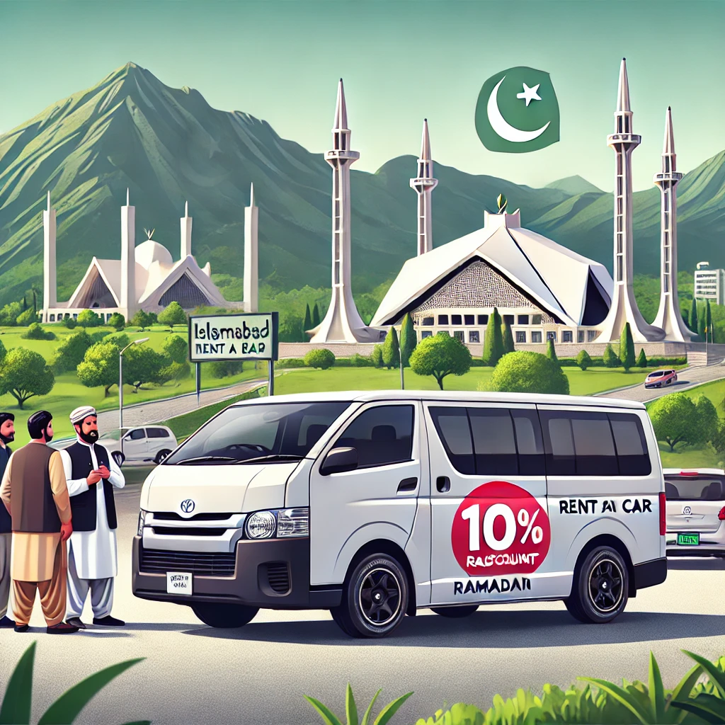 Get 10% OFF on Hiace for Rent in Islamabad