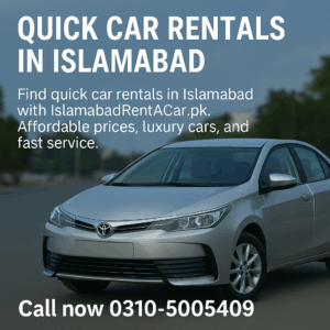 Quick Car Rentals in Islamabad