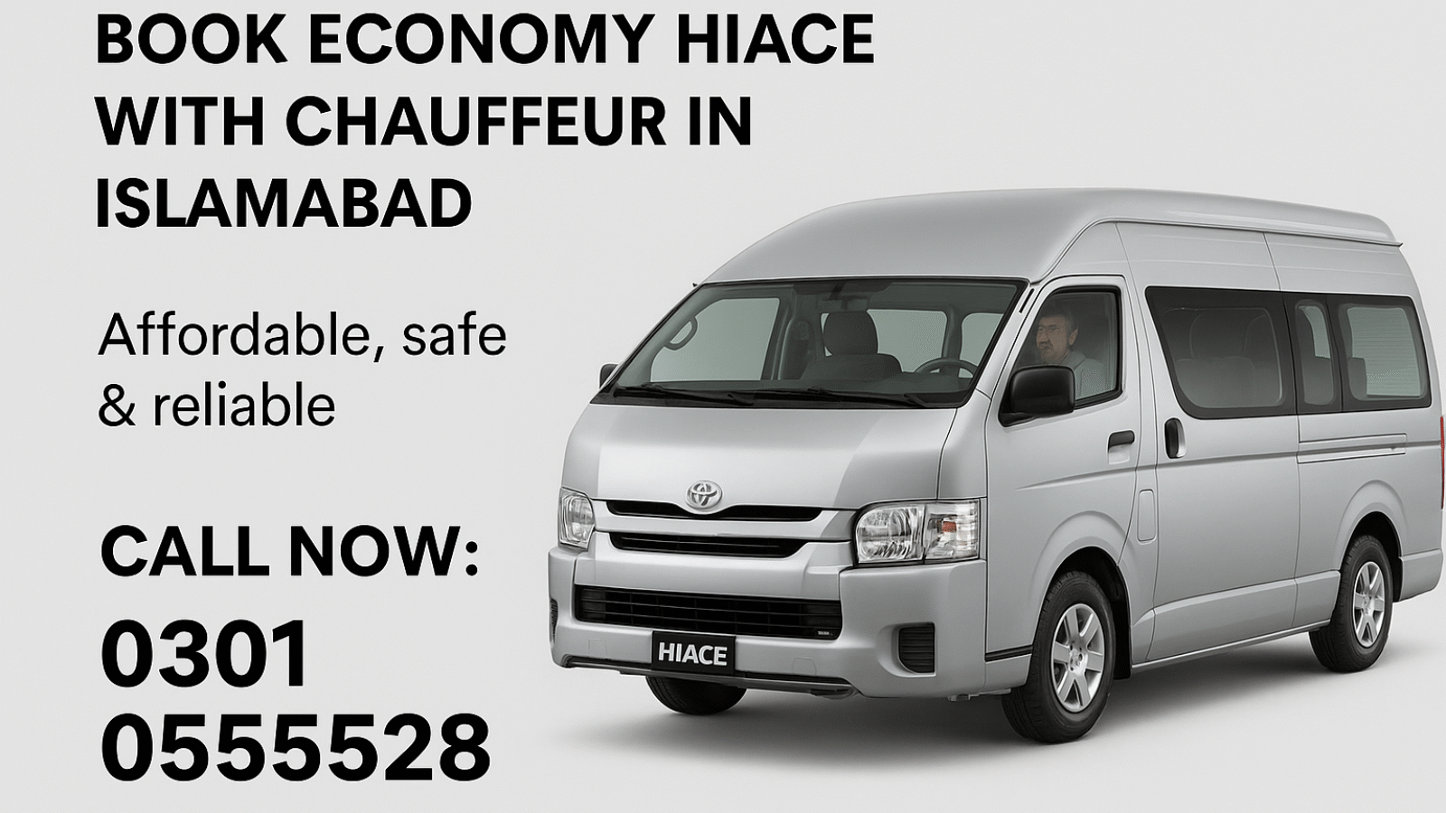 Economy Hiace with Chauffeur