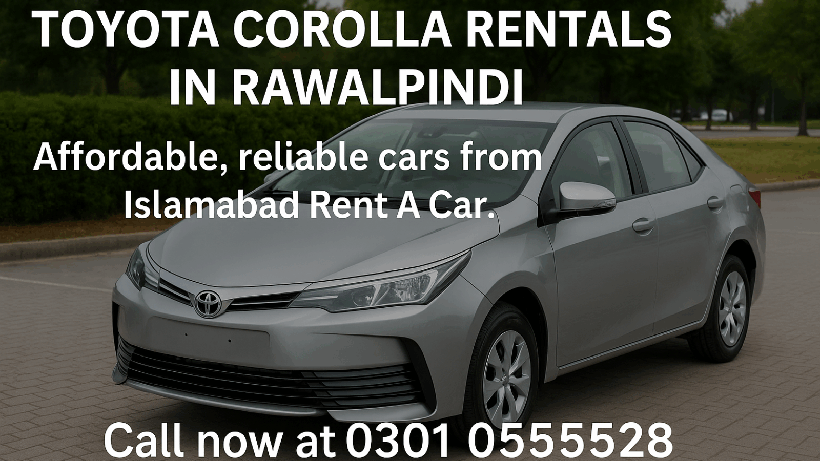 Toyota Corolla Rentals in Rawalpindi