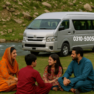 Toyota Hiace for family trip