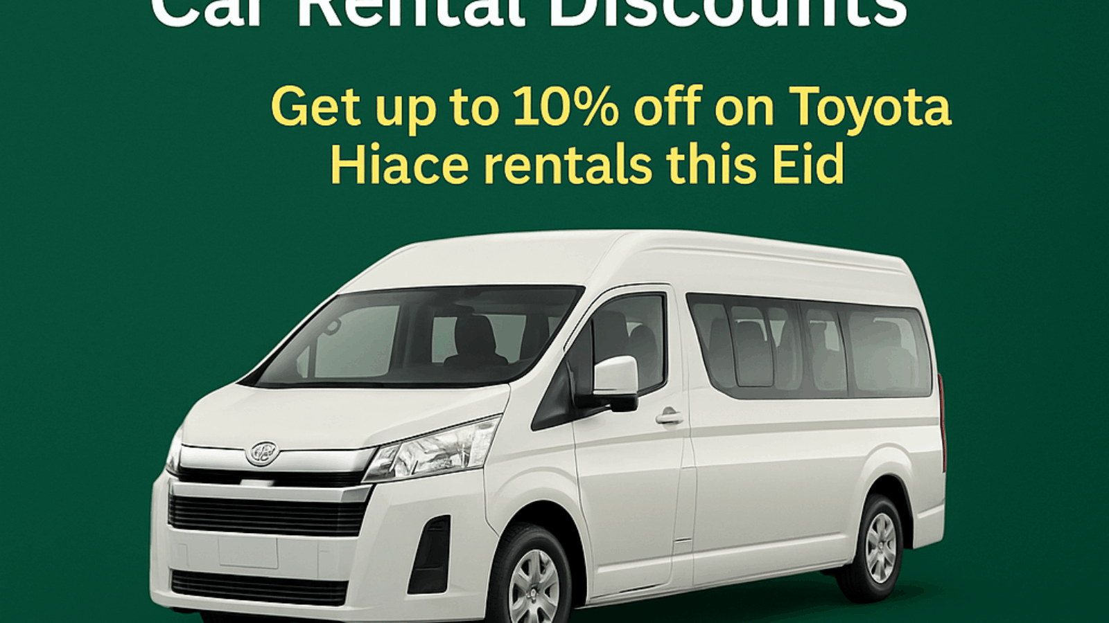Eid ul Azha Car Rental Discounts
