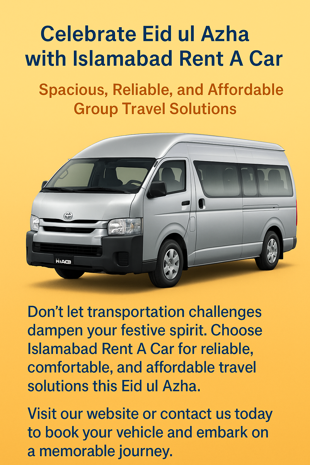 Celebrate Eid ul Azha with Islamabad Rent A Car