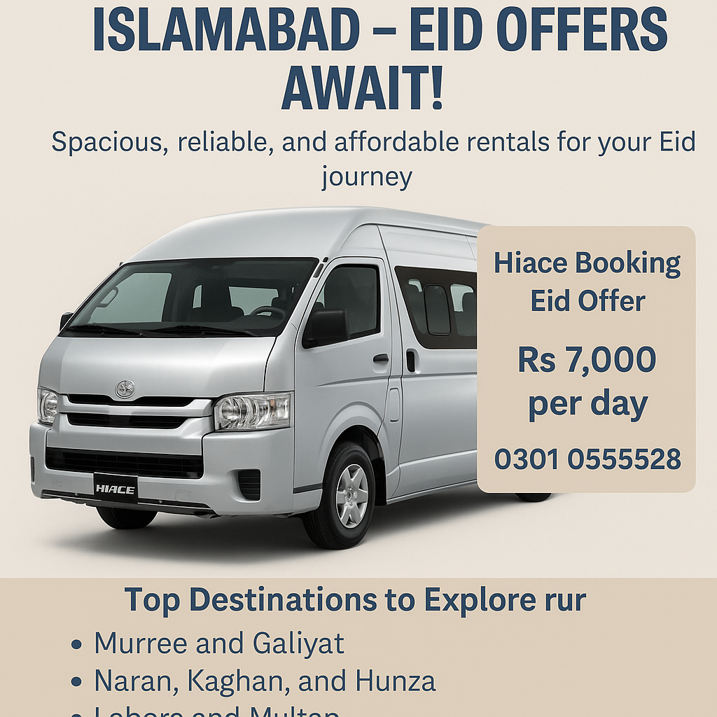 Hiace booking Eid offer
