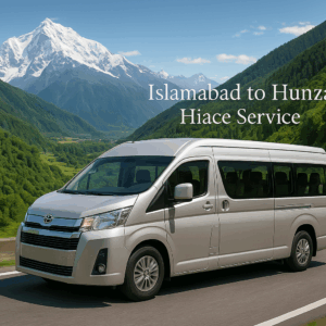 Rent a Toyota Hiace Islamabad to Hunza