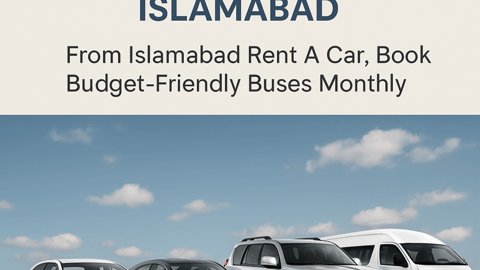 Rent a car monthly in Islamabad