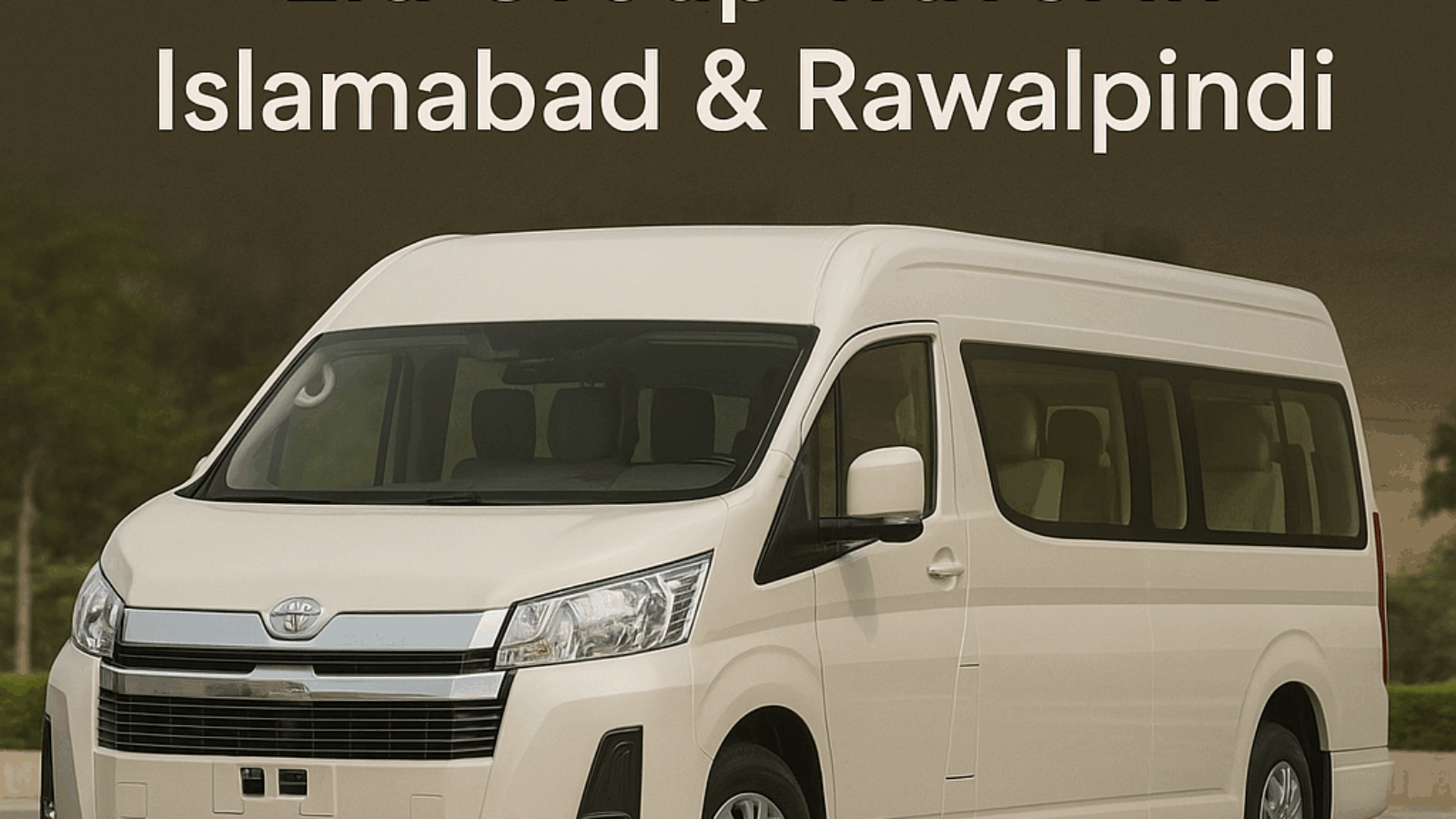 Toyota Hiace Rentals for Eid Group Travel