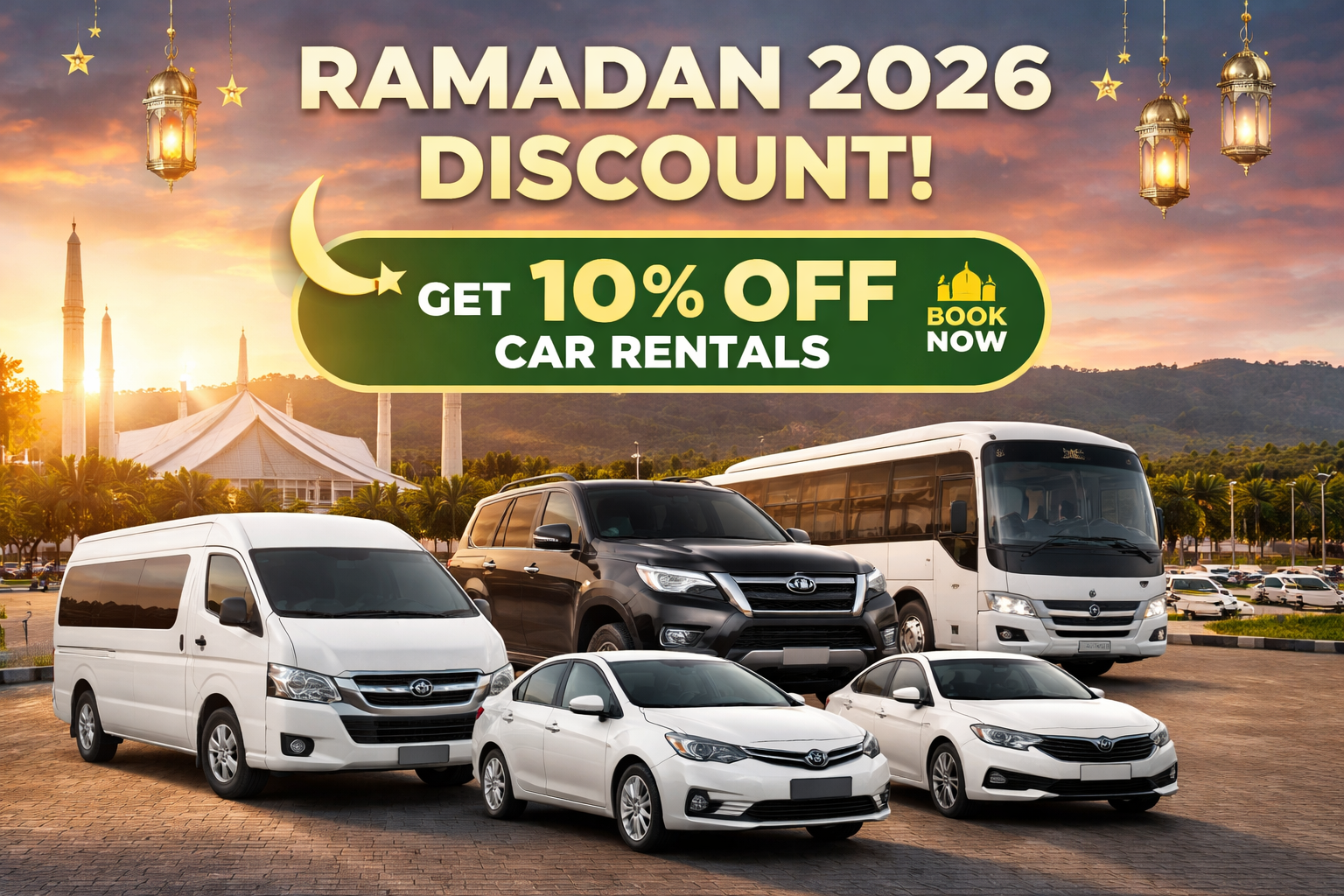 Ramadan 2026 Discount at Islamabad Rent a Car
