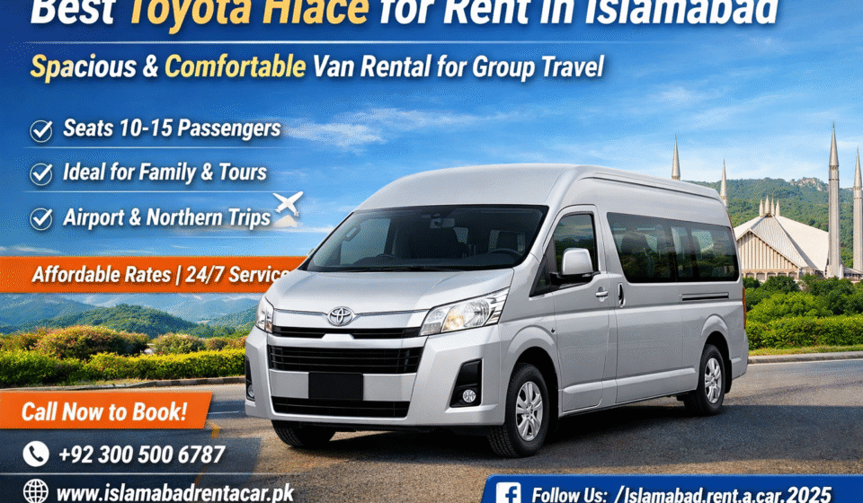 Toyota Hiace rental in Islamabad