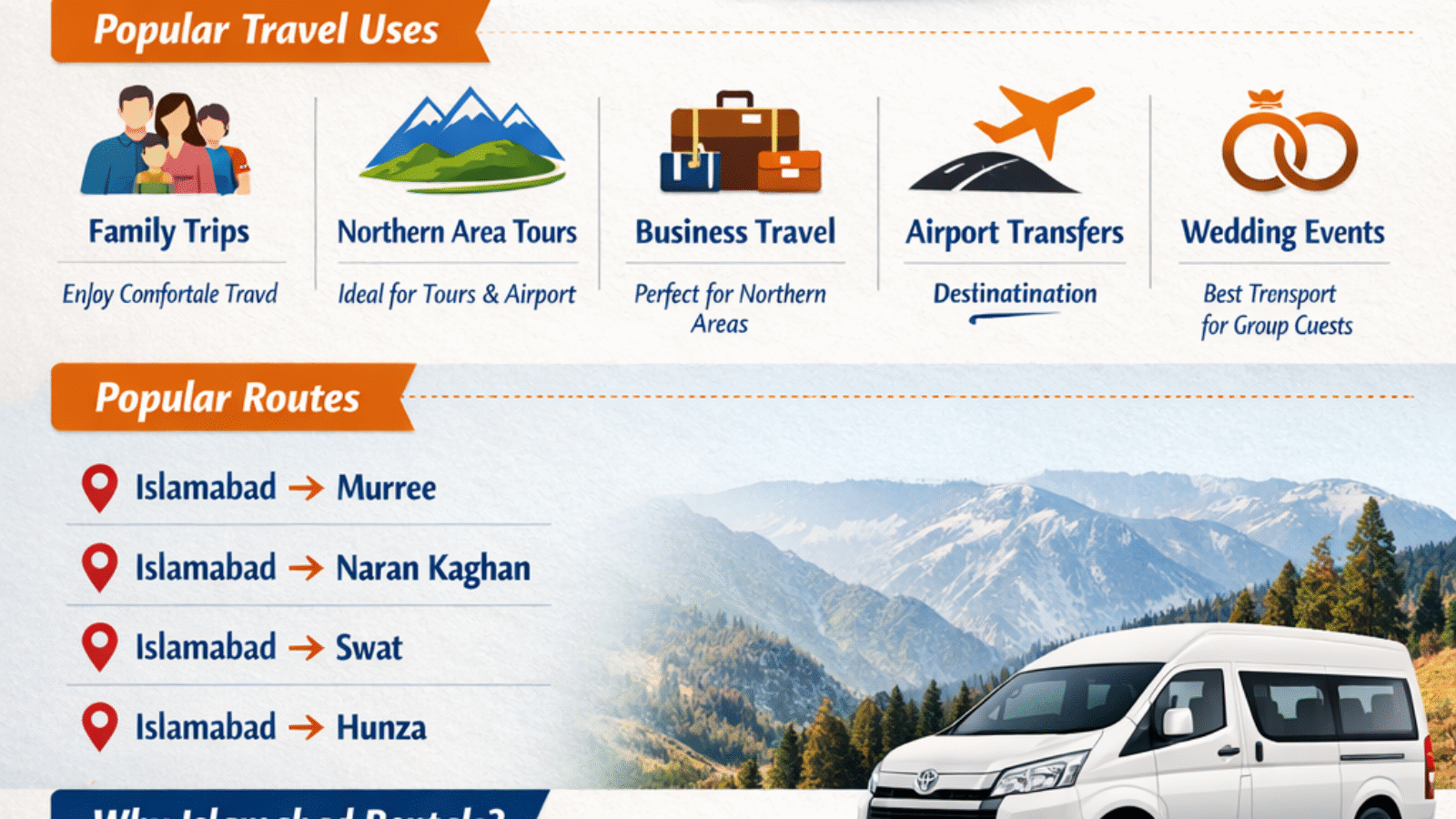 Trusted Hiace rentals for group travel