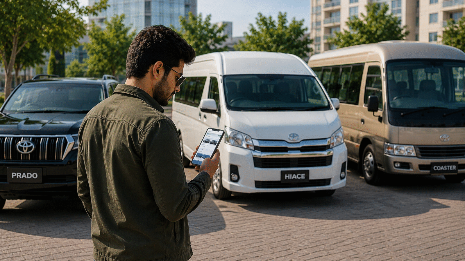 Toyota Hiace for Rent in Islamabad travel vehicle selection