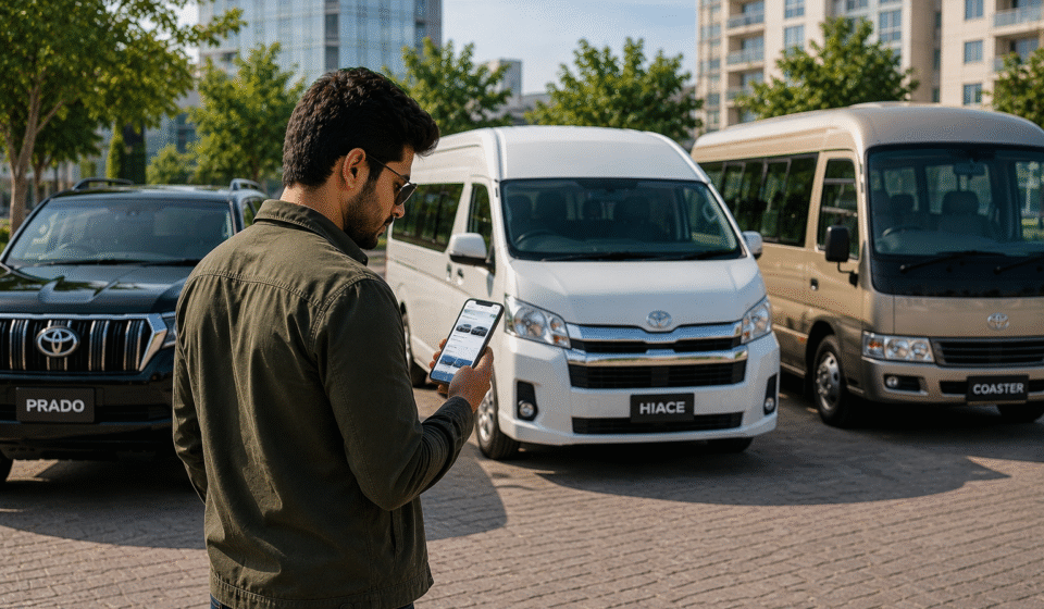 Toyota Hiace for Rent in Islamabad travel vehicle selection