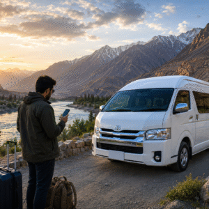 Toyota Hiace for Rent in Islamabad for Northern Pakistan Tours 2026