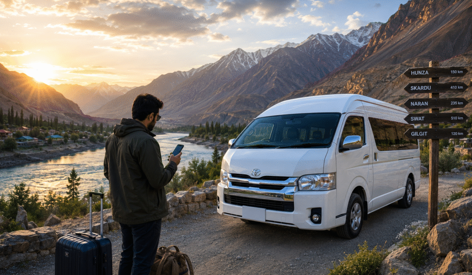 Toyota Hiace for Rent in Islamabad for Northern Pakistan Tours 2026