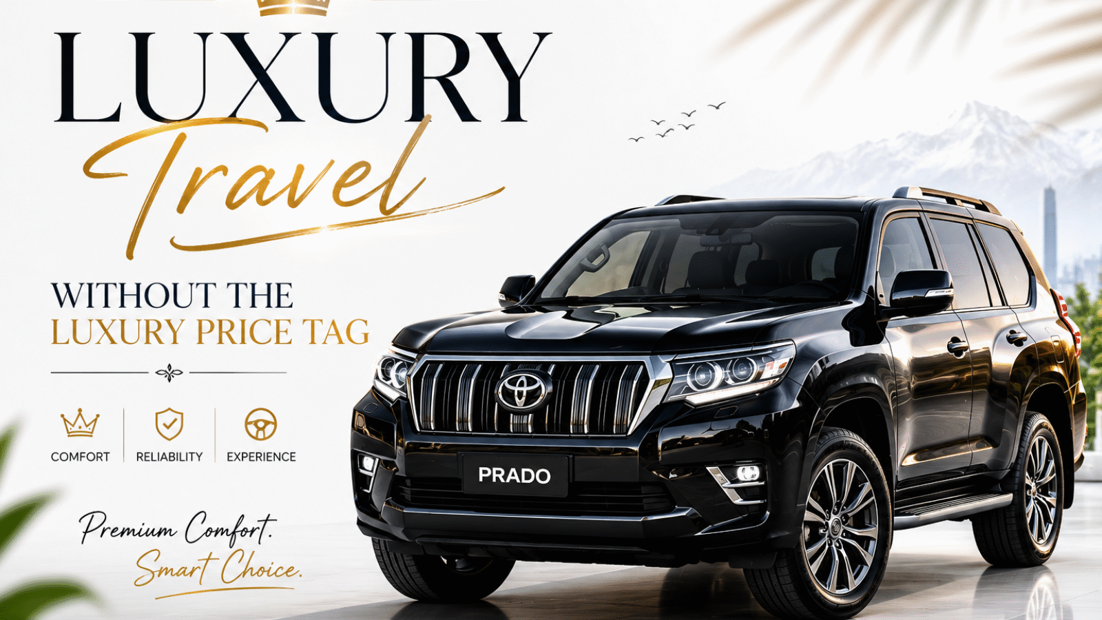 Toyota Prado luxury travel experience in Islamabad