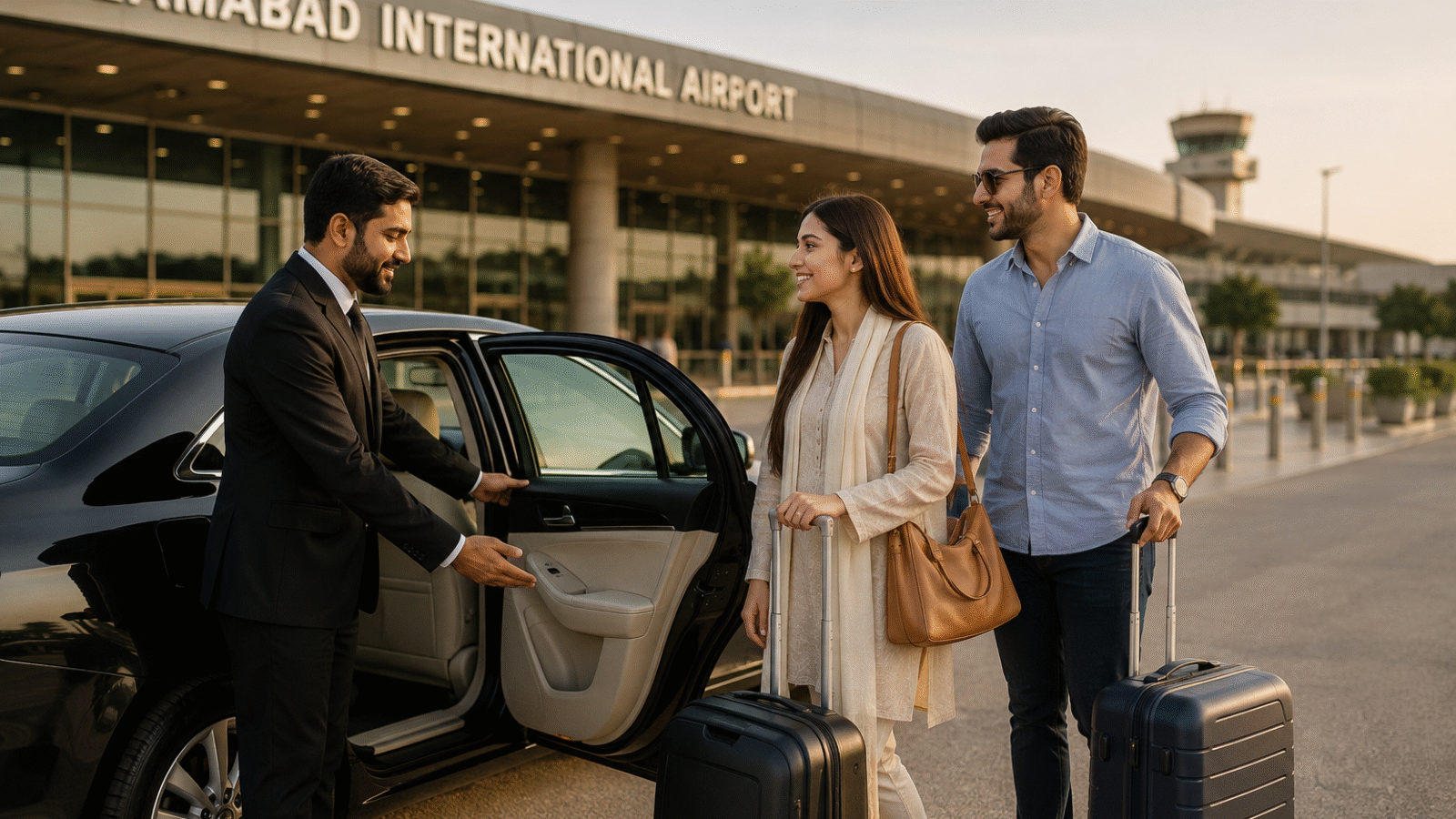 Airport Transfer Services Islamabad with professional airport pickup vehicle