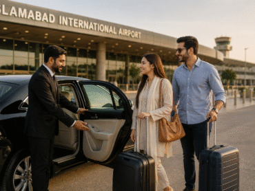 Airport Transfer Services Islamabad with professional airport pickup vehicle