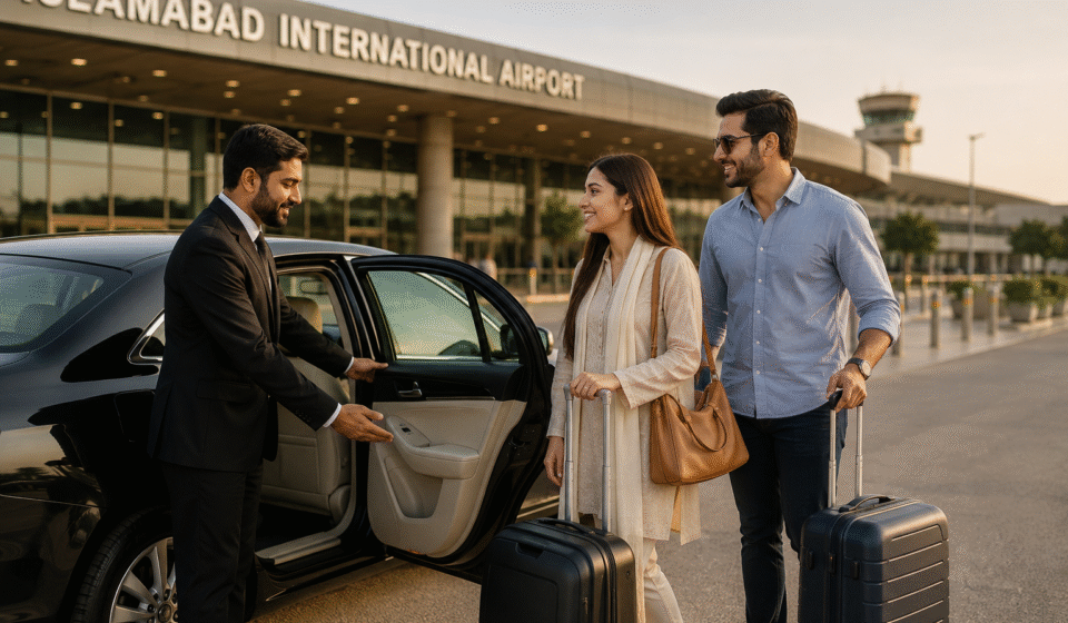 Airport Transfer Services Islamabad with professional airport pickup vehicle