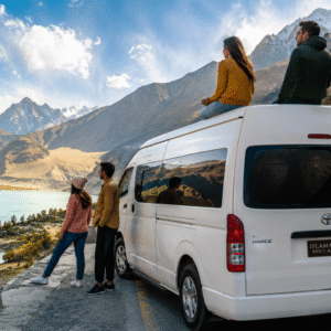 Islamabad to Hunza road trip with Hiace rental service