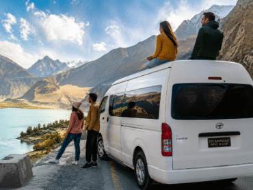 Islamabad to Hunza road trip with Hiace rental service